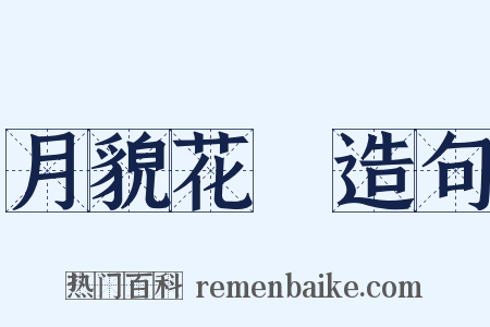 月貌花龐造句是什么意思的图片